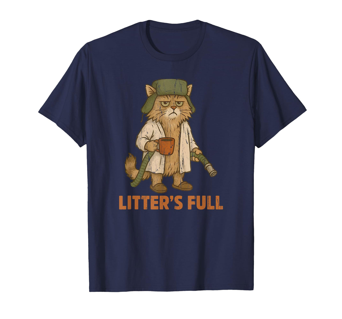 Litter's Full, Christmas Vacation Cat T-Shirt