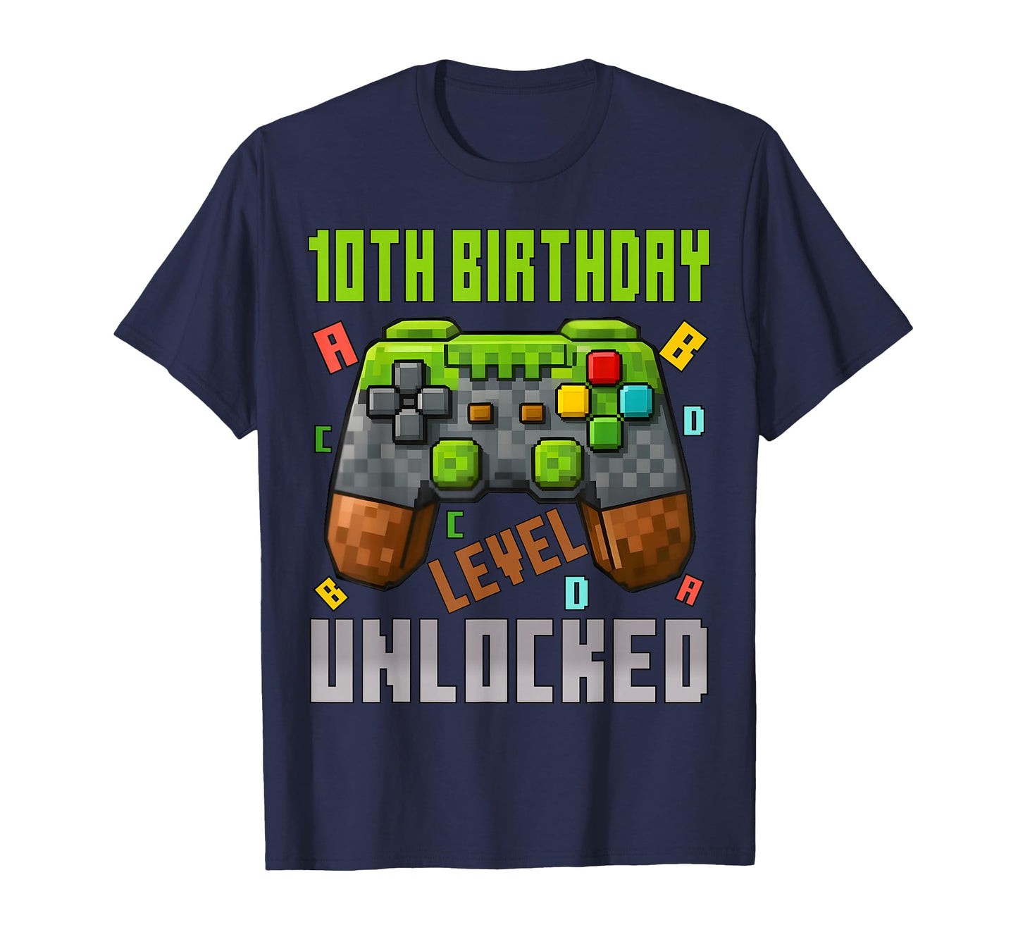 10th Birthday Boy Level 10 Unlocked Birthday Boy 10 Years T-Shirt