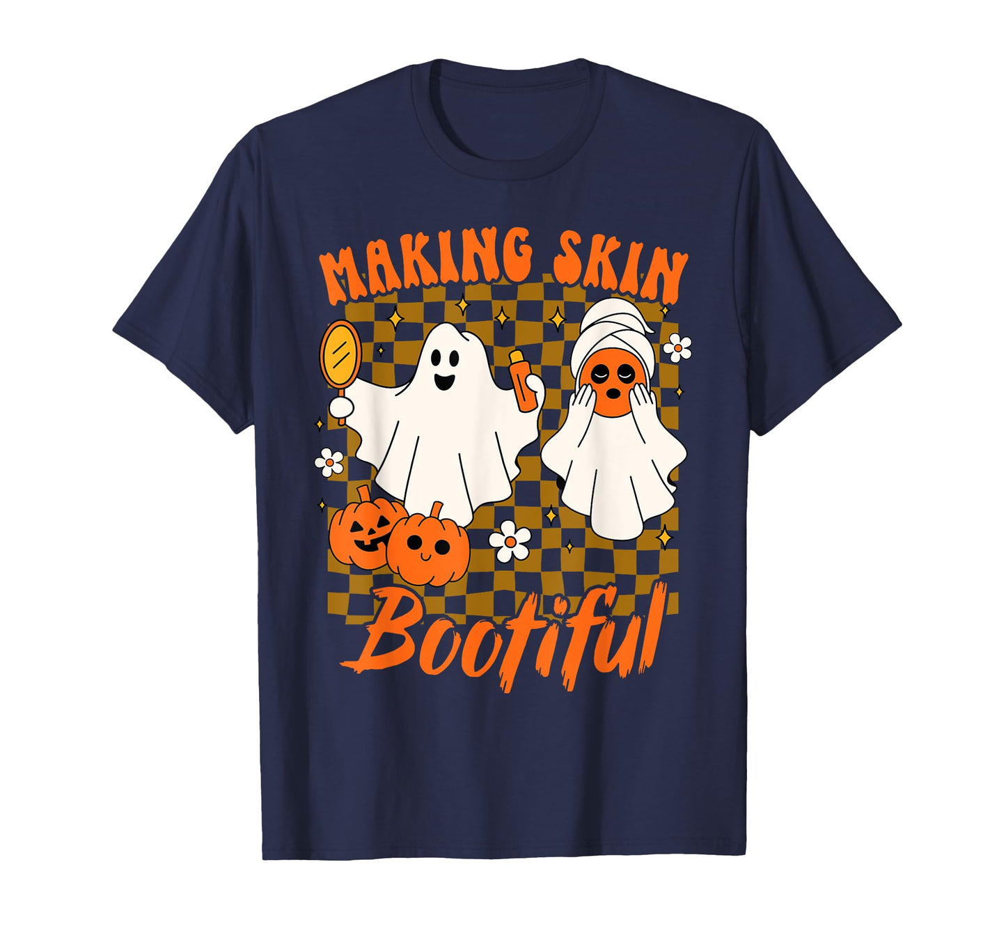 Halloween Spooky Season Esthetician Making Skin Bootiful T-Shirt
