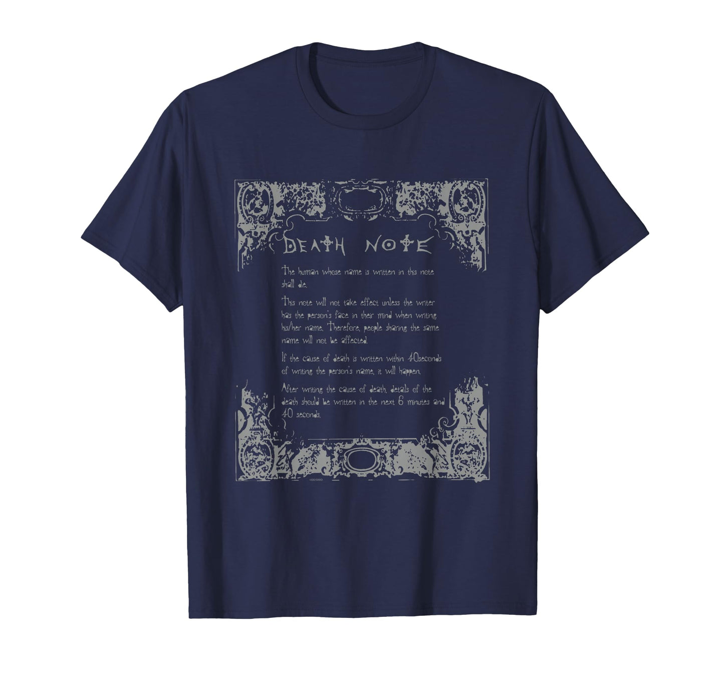 Death Note How to Use Notebook Anime T-Shirt