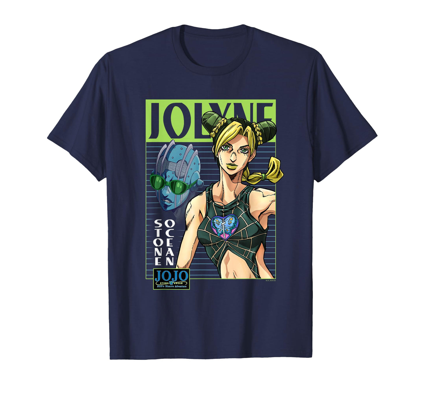 JoJo's Bizarre Adventure Jolyne & Stone Ocean Mugshot Anime T-Shirt