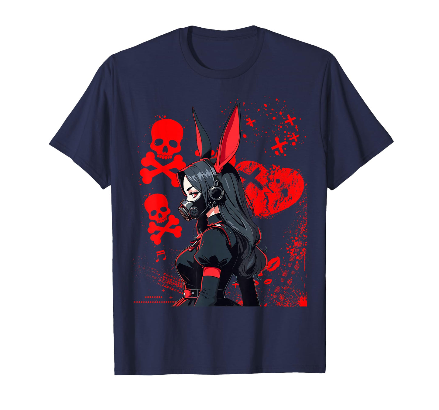 Cyberpunk Aesthetic Techwear Harajuku Anime Manga Girl T-Shirt