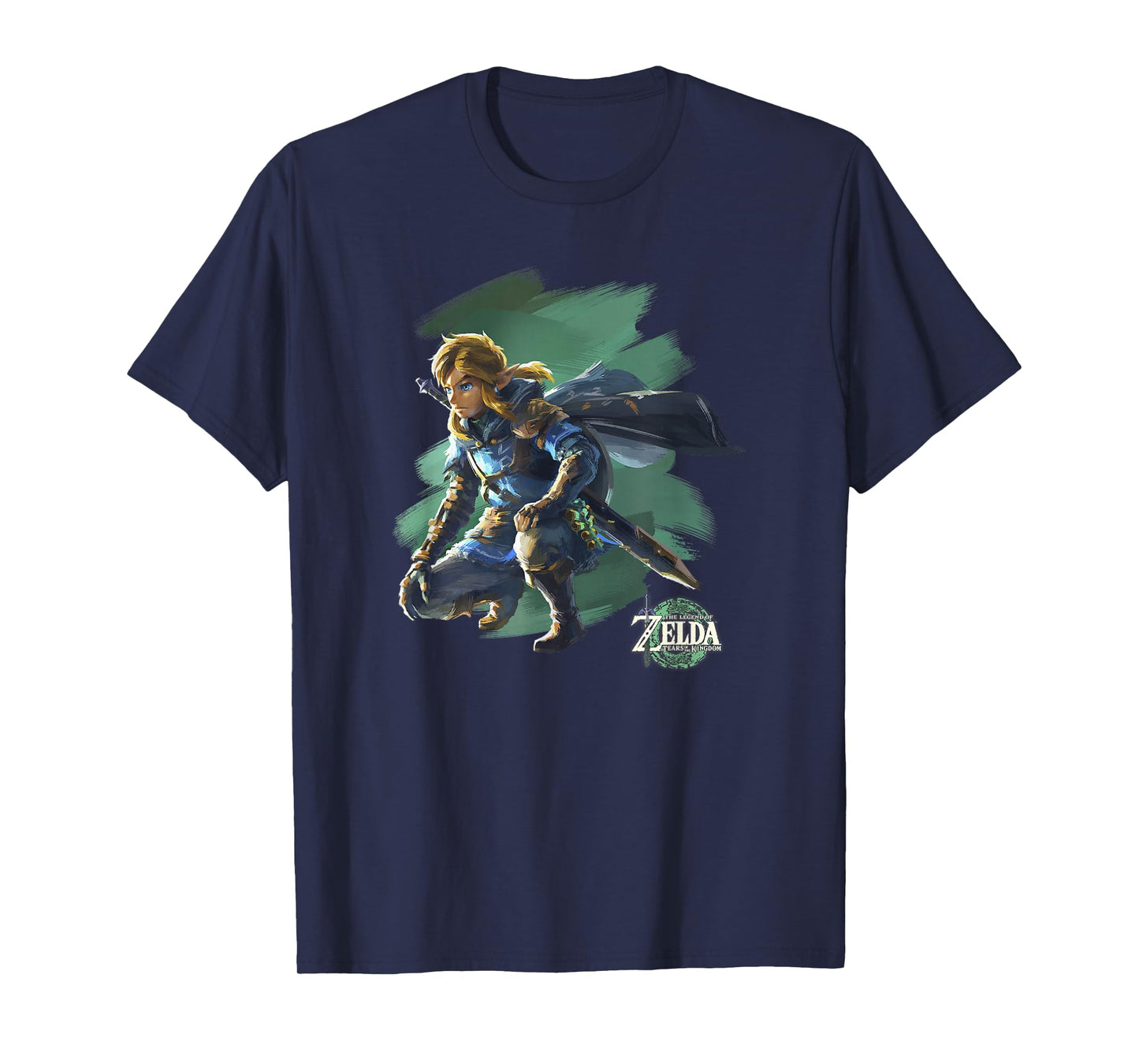 The Legend of Zelda Tears Of The Kingdom Crouching Link Art T-Shirt