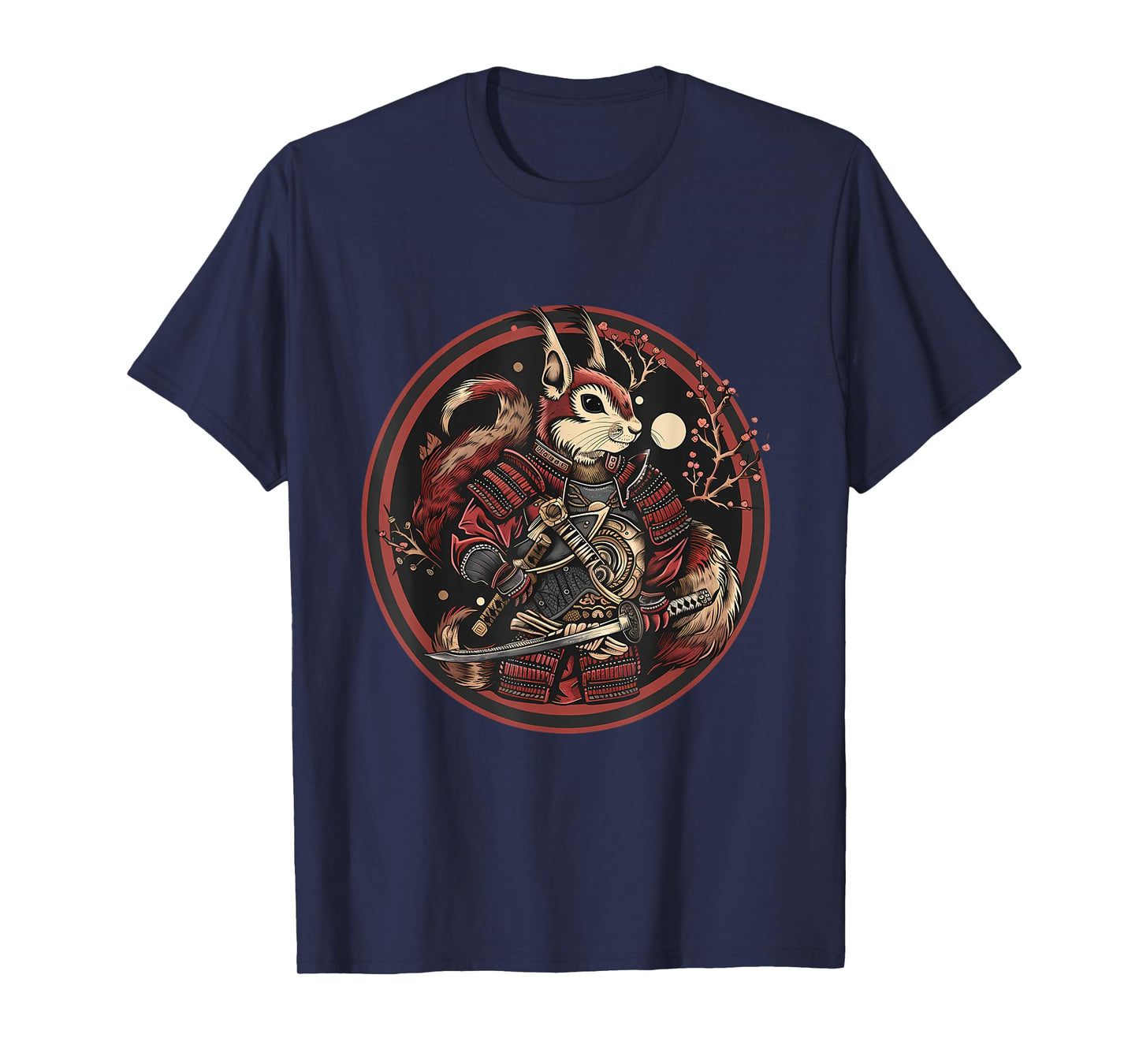 Samurai Squirrel Japanese Samurai Squirrel Japanese Warrior T-Shirt