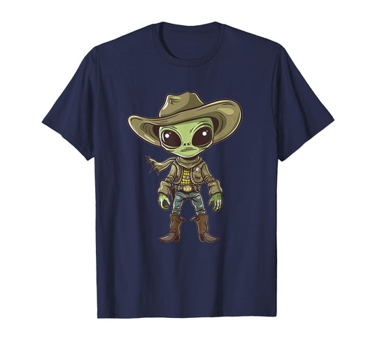 Cute Alien Cowboy T-Shirt