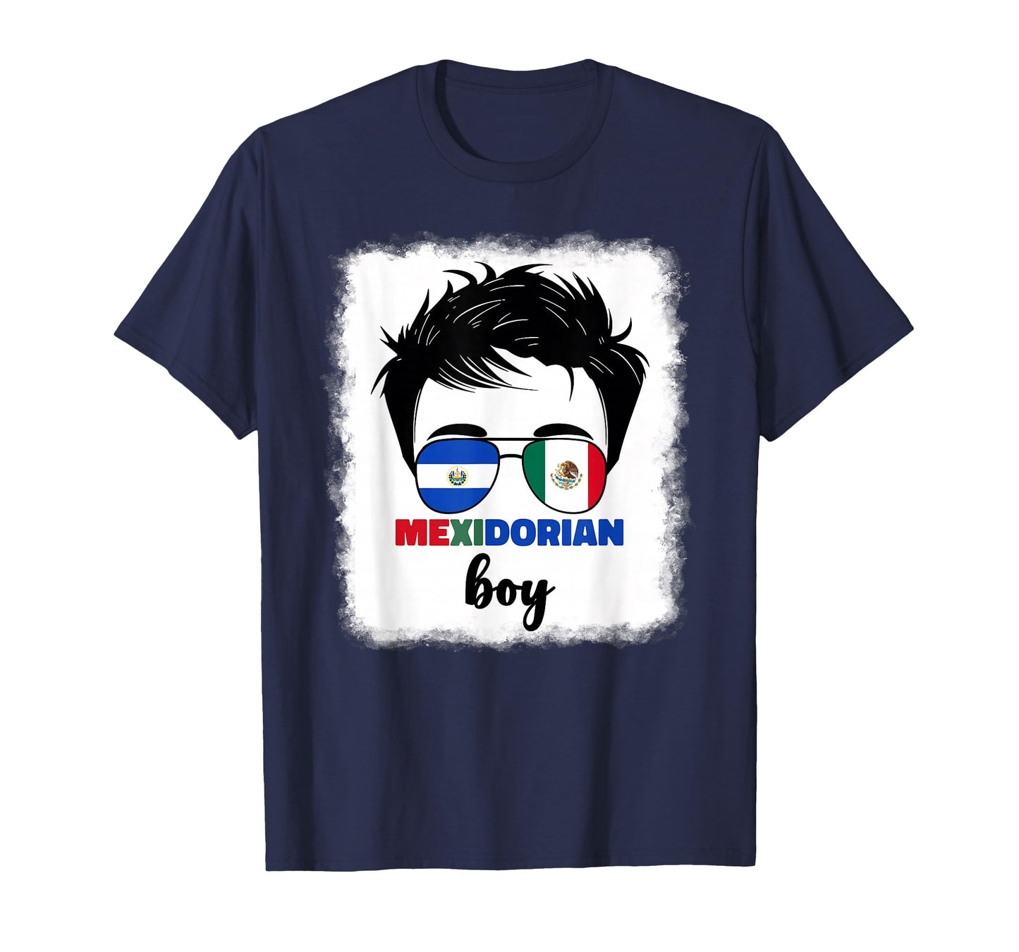 Half Mexican and Salvadorian Mexico El Salvador Kids Boys T-Shirt