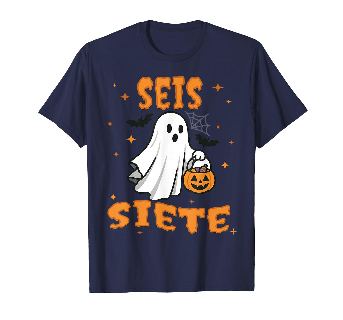 SEIS Siete Spanish Halloween 67 Boys Kids Six Seven Espanol T-Shirt