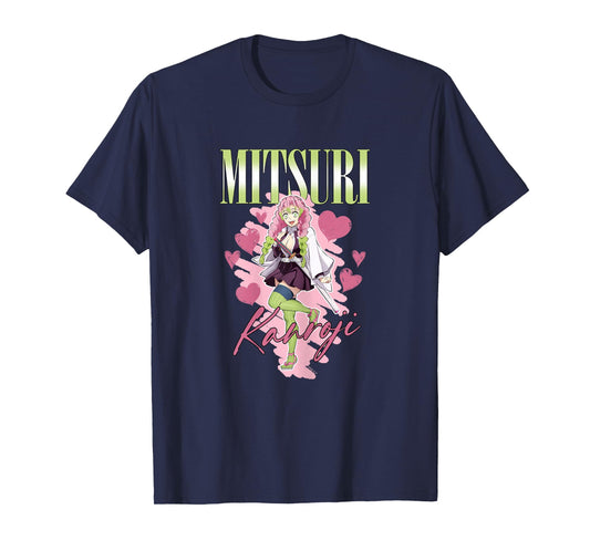Demon Slayer: Kimetsu no Yaiba Mitsuri Pink Aesthetic T-Shirt
