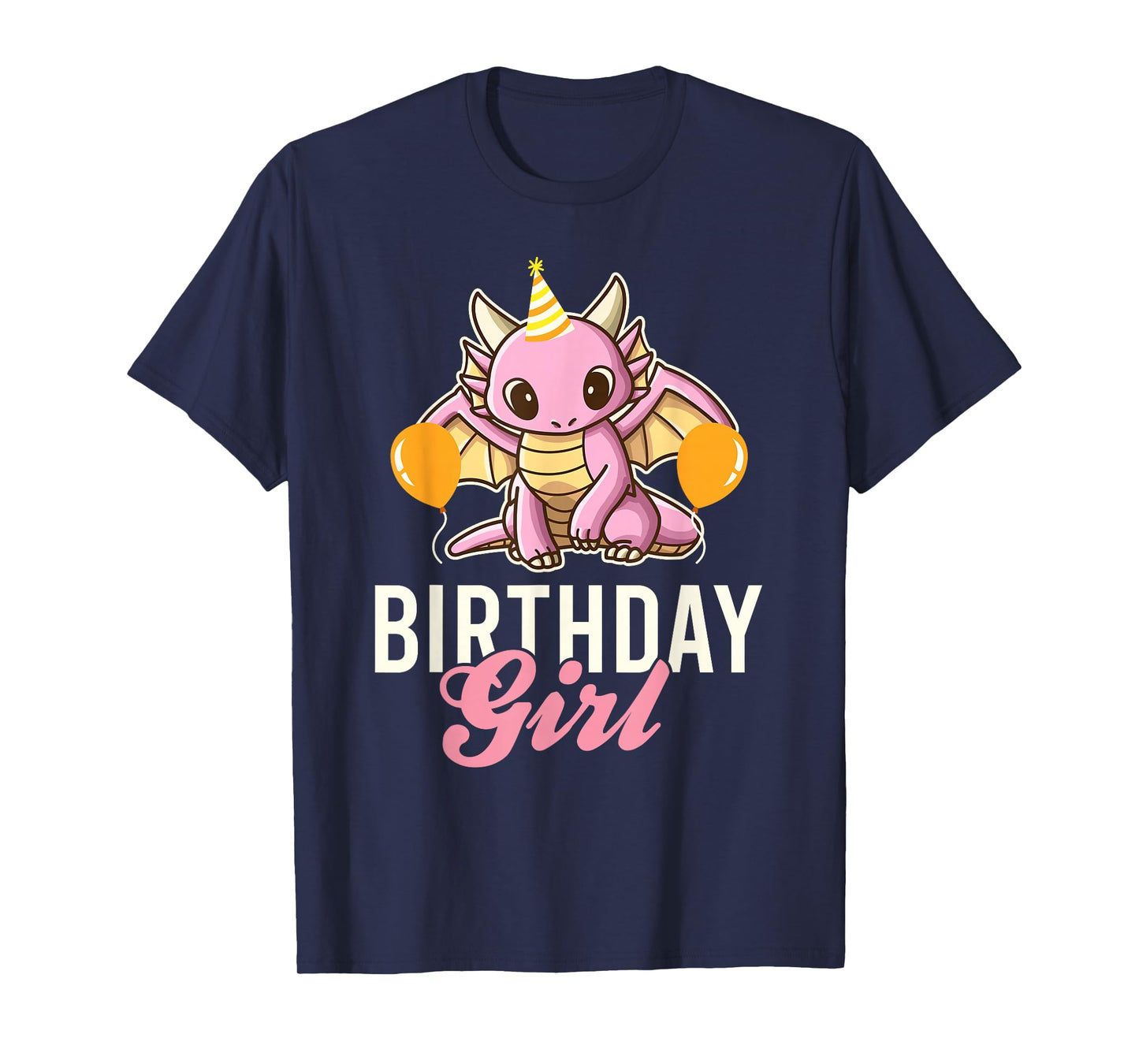 Cute Dragon Birthday Girl T-Shirt
