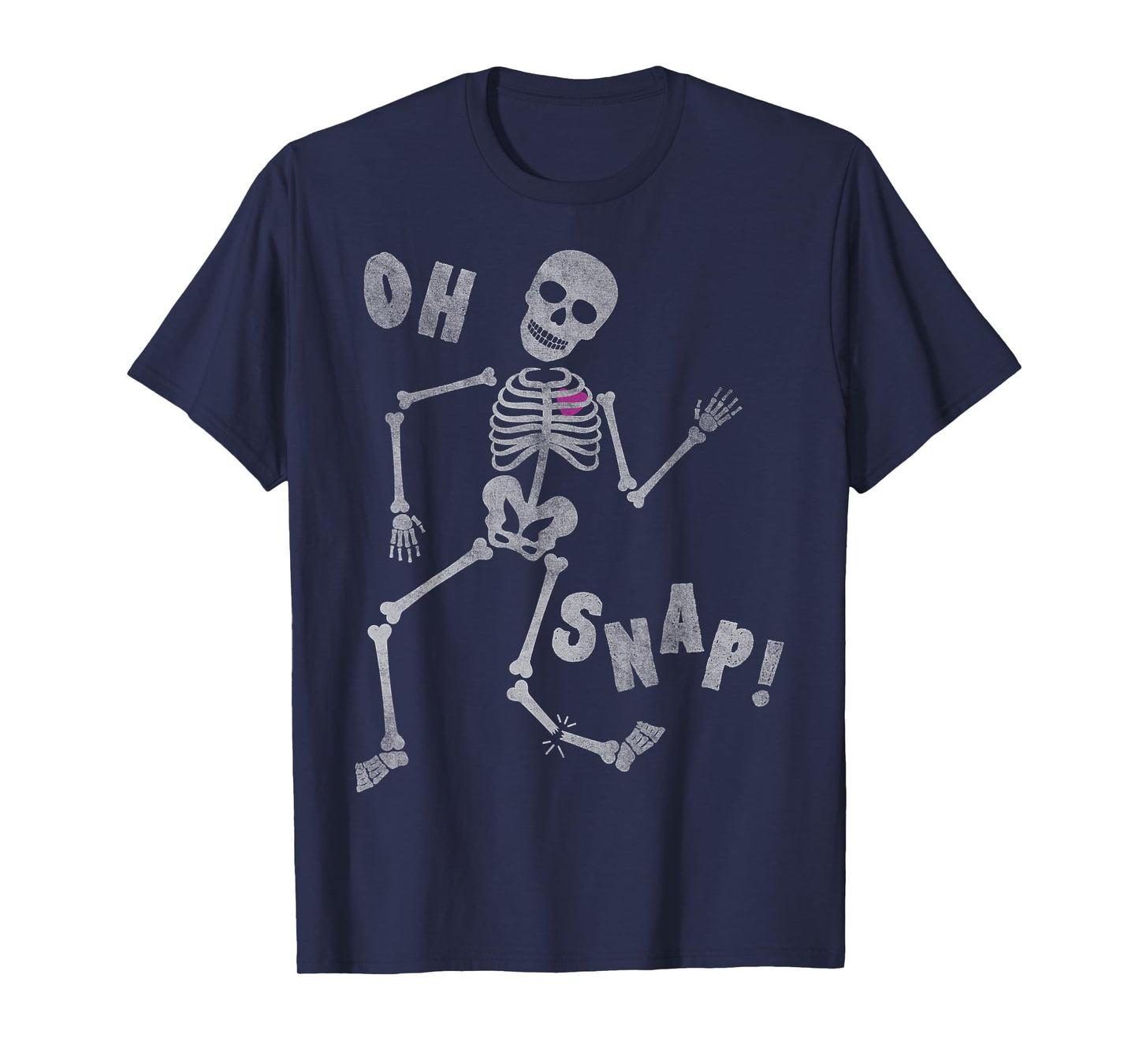 Halloween Oh Snap Skeleton Broken Leg T-Shirt