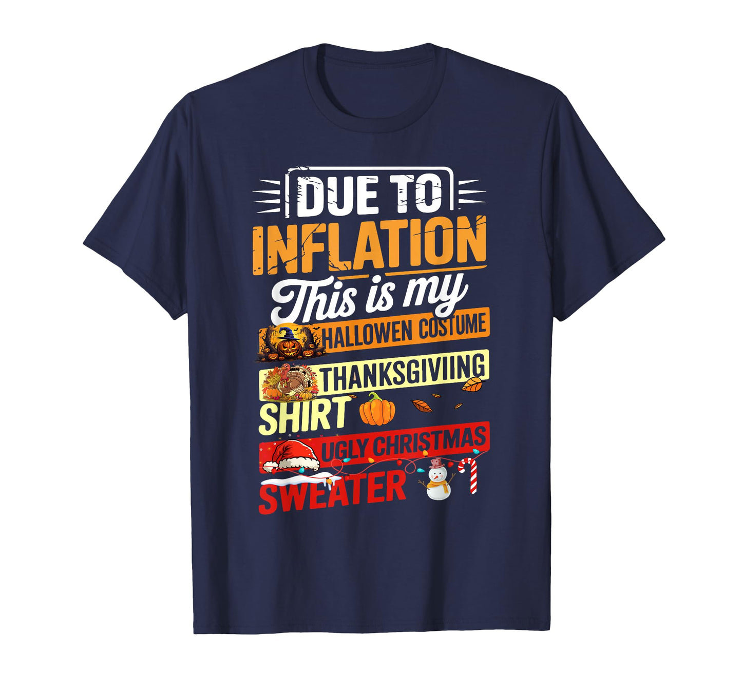 Due to Inflation This is My Funny Halloween Costume T-Shirt