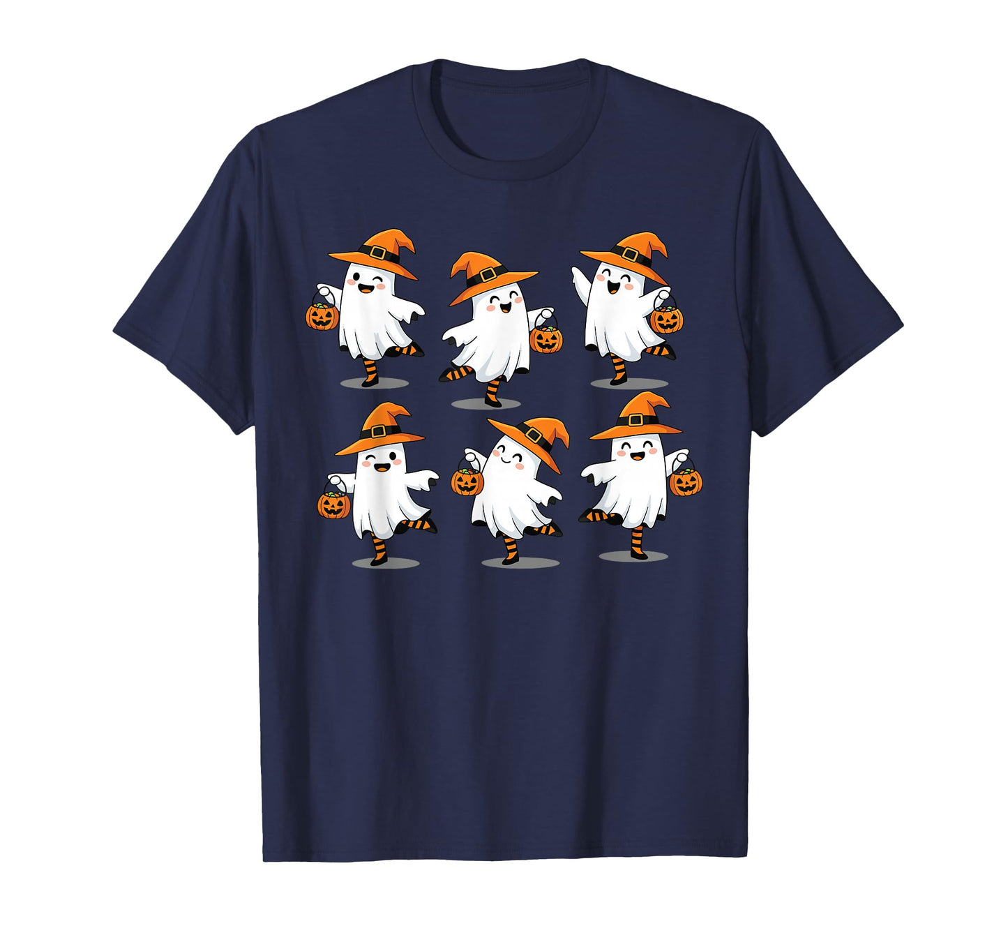 Halloween Ballet Ghost Ballet Dancer Spooky Dance Teacher T-Shirt