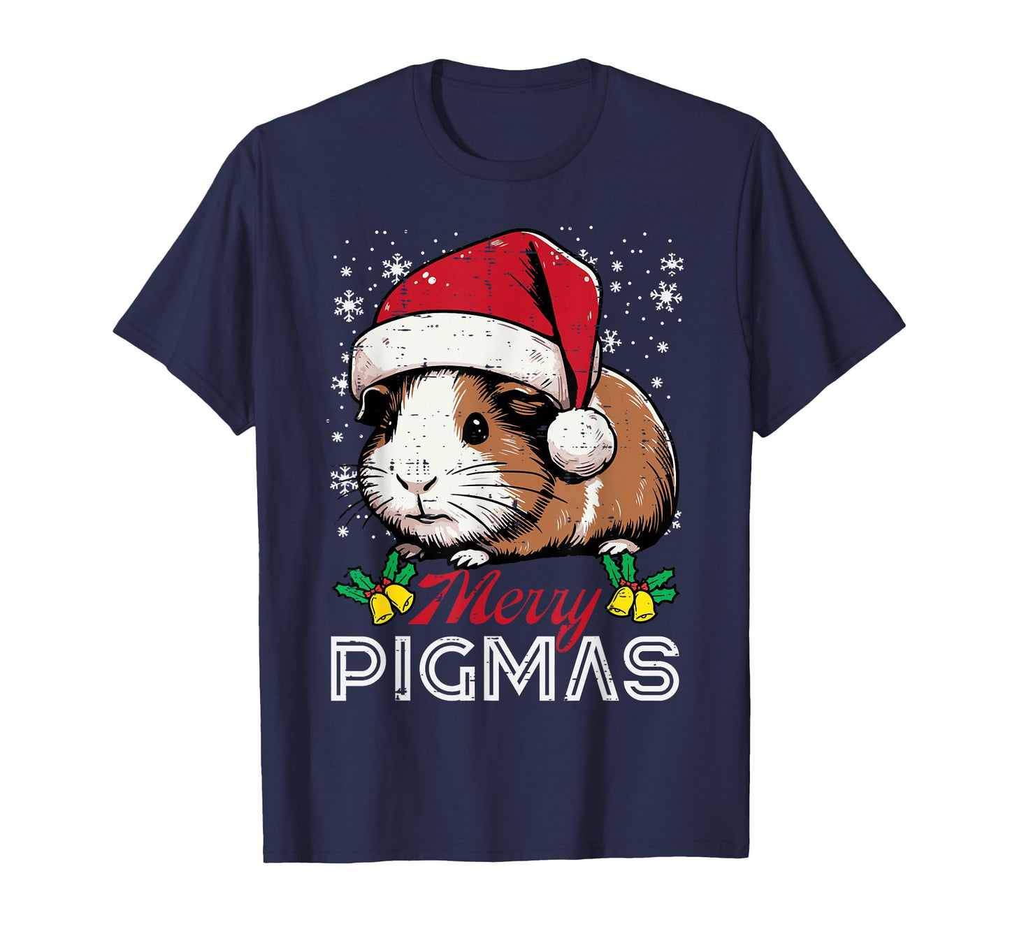 Christmas Guinea Pig Merry Pigmas Xmas Boys Kids Women Men T-Shirt