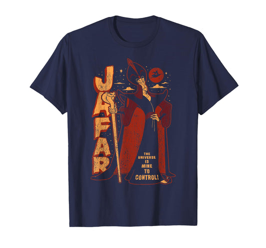 Disney Aladdin Jafar Distressed Portrait Logo T-Shirt