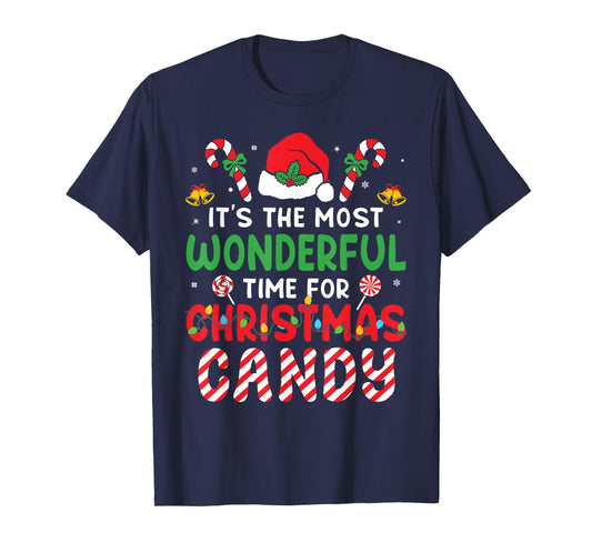 It's The Most Wonderful Time for Christmas Candy Cane Kids T-Shirt