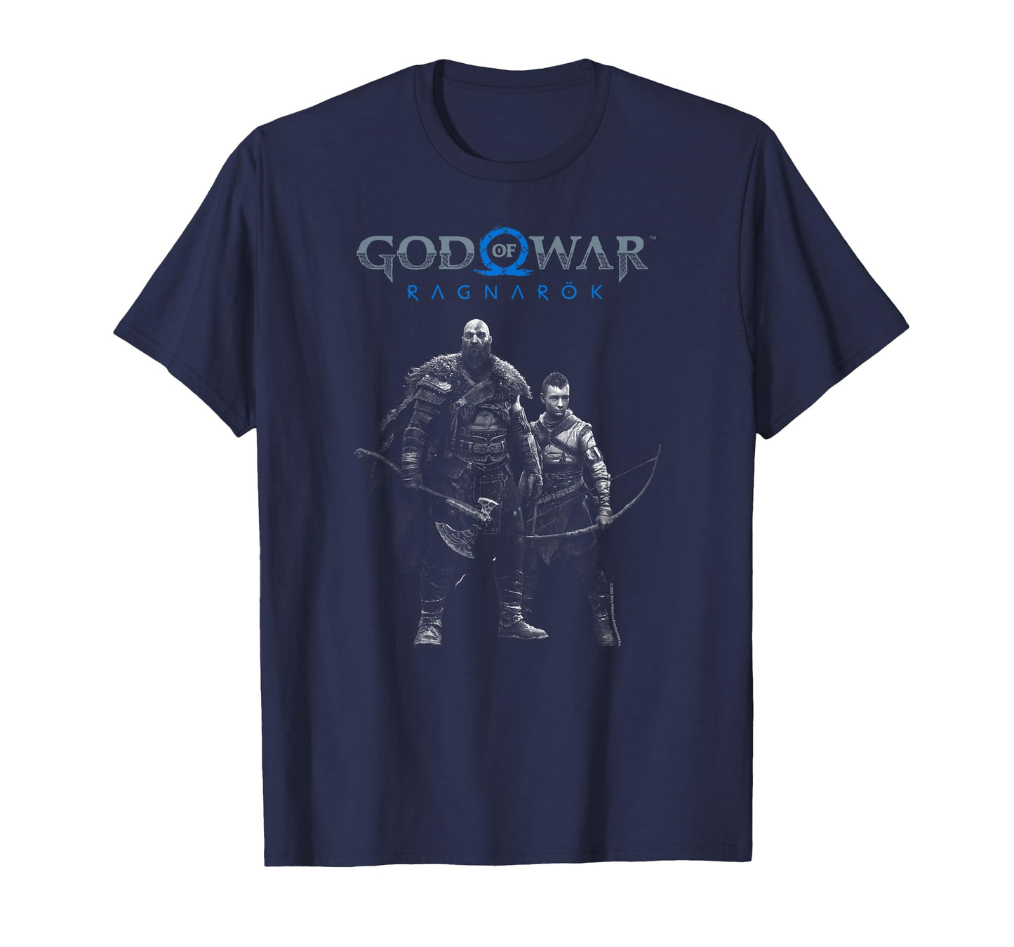 God of War: Ragnarok Silver Kratos and Atreus T-Shirt