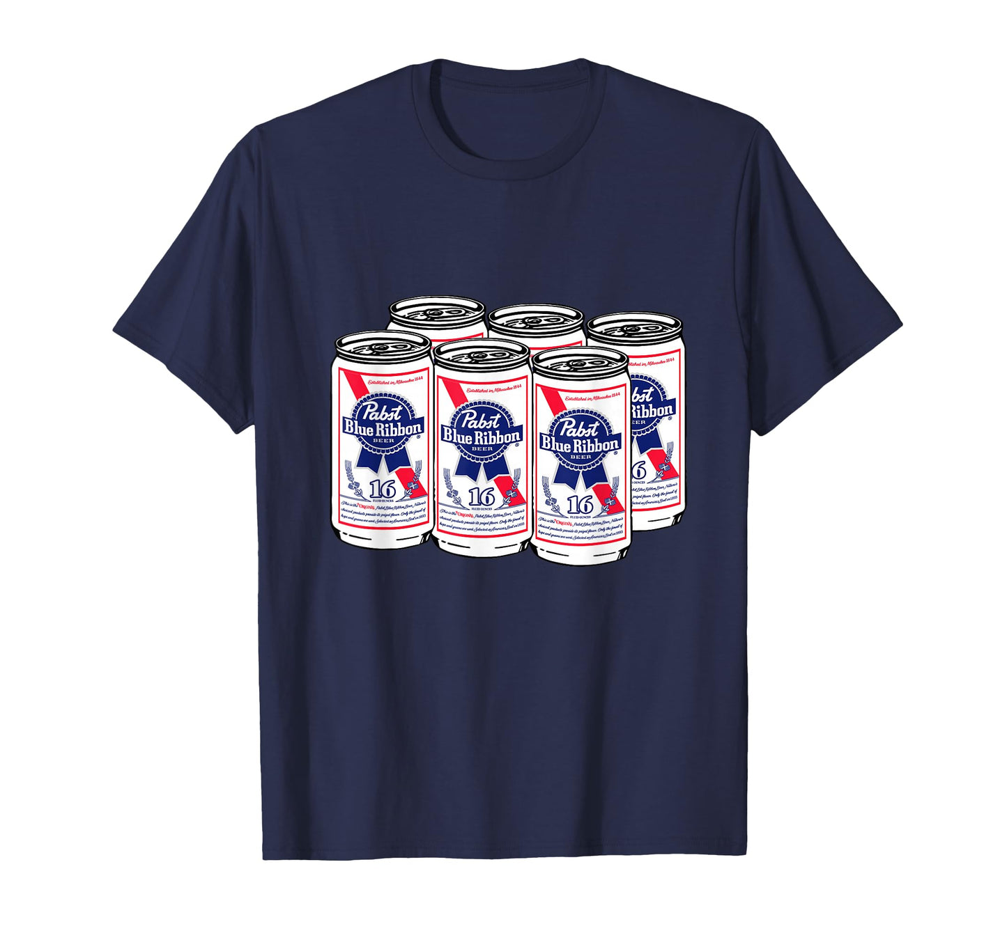 Pabst Blue Ribbon Cans Art T-Shirt