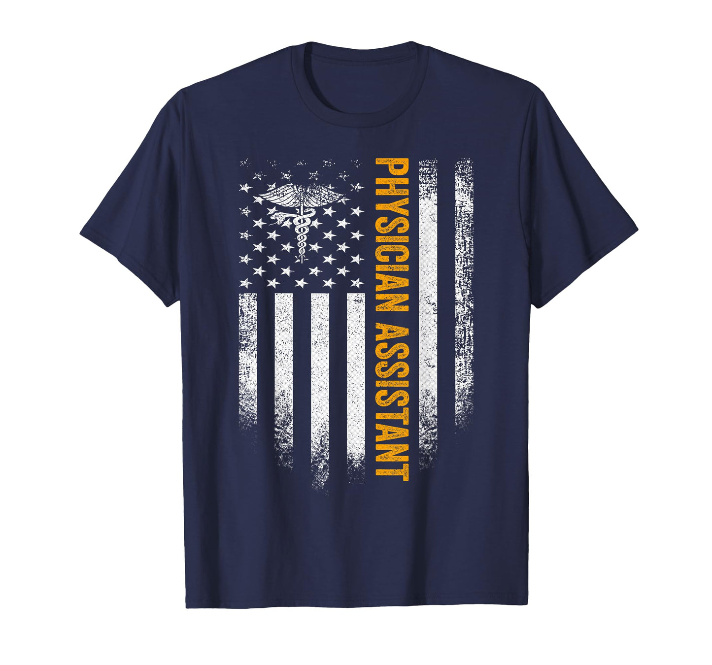 Vintage USA Physician Assistant American Flag T-Shirt