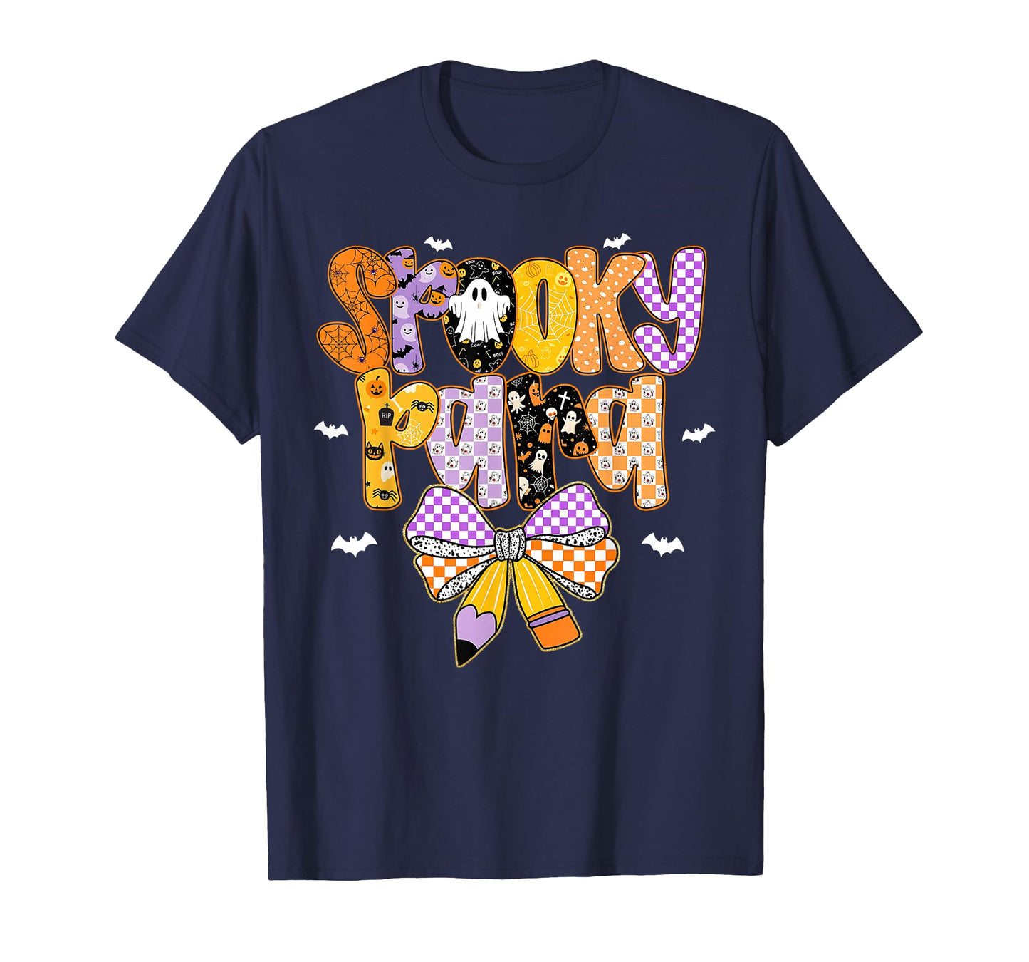 Spooky para Halloween Costume Paraprofessional Coquette Bow T-Shirt