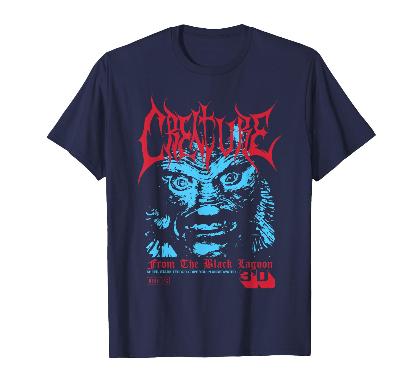 Universal Monsters Creature from the Black Lagoon 3D T-Shirt