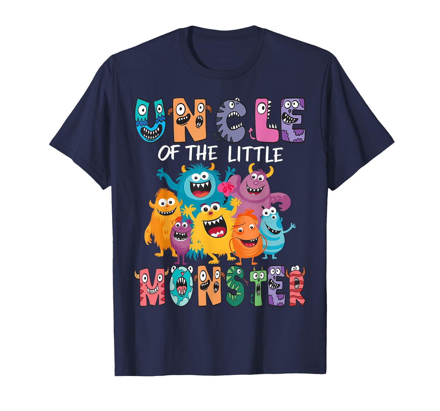 Uncle Of The Little Monster Kids 1St Birthday Party T-Shirt