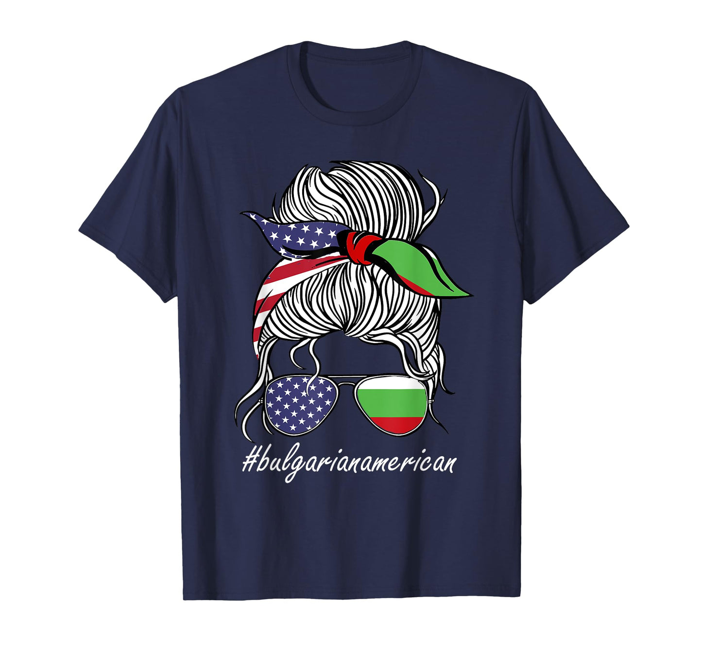 Bulgaria Women Heritage American Grown Girl Bulgaria Flag T-Shirt