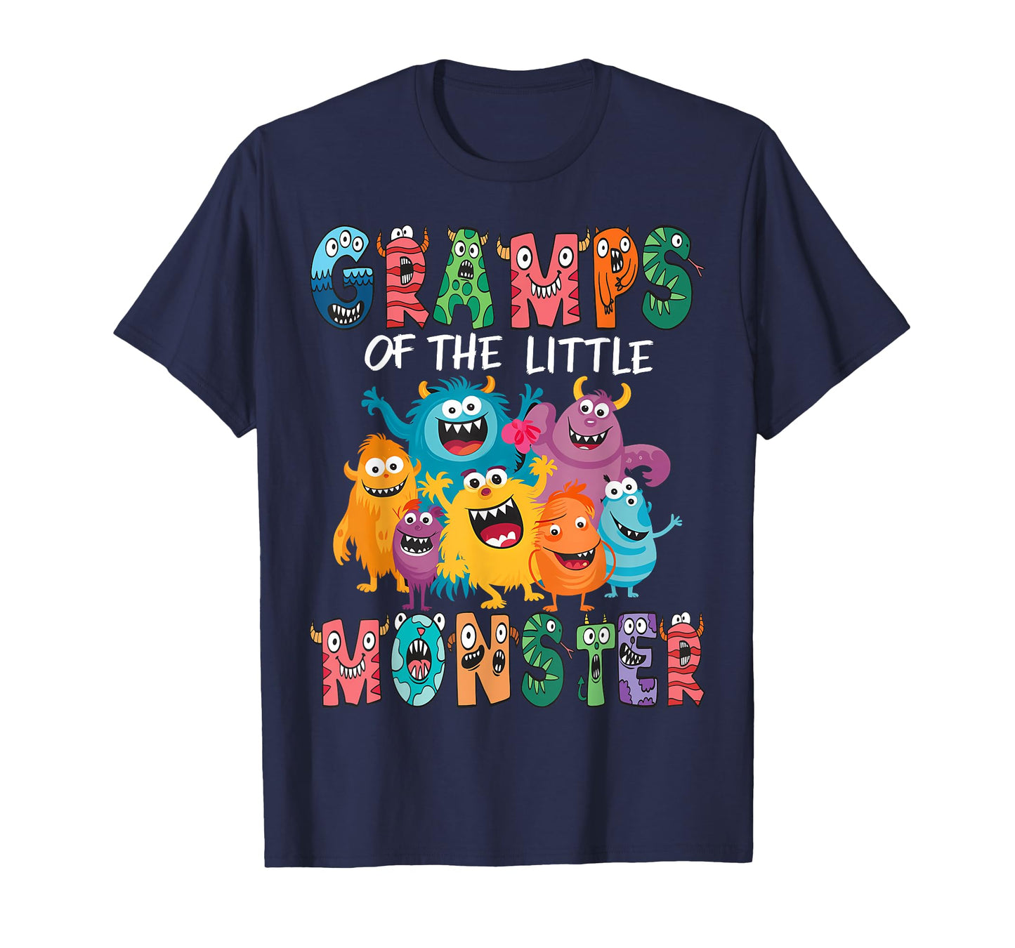 Gramps Of The Little Monster Kids 1St Birthday Party T-Shirt