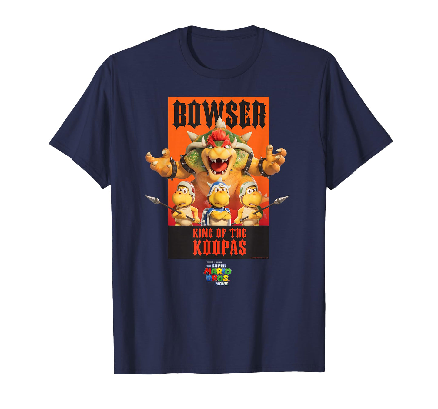 The Super Mario Bros. Movie Bowser King of the Koopas Poster T-Shirt