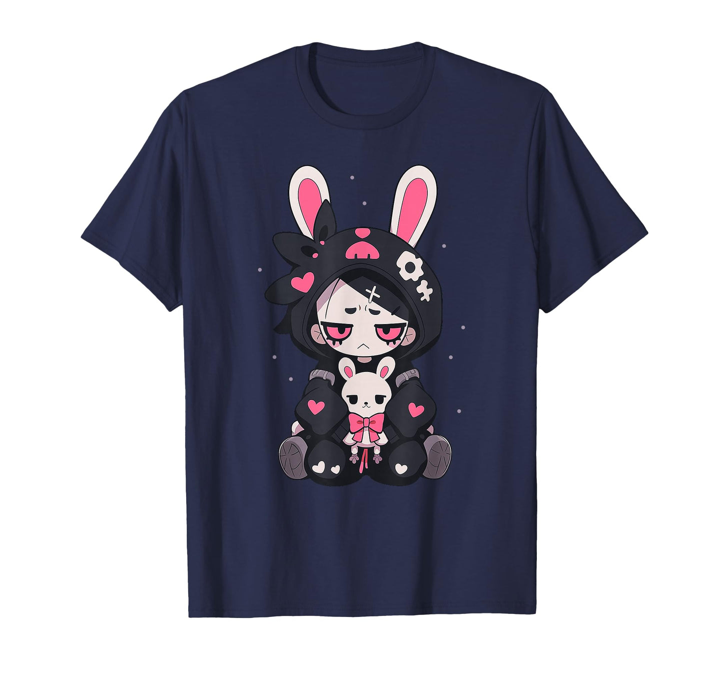 Rabbit Gothic Anime Japanese Creepy E-Girl Otaku Gothic T-Shirt