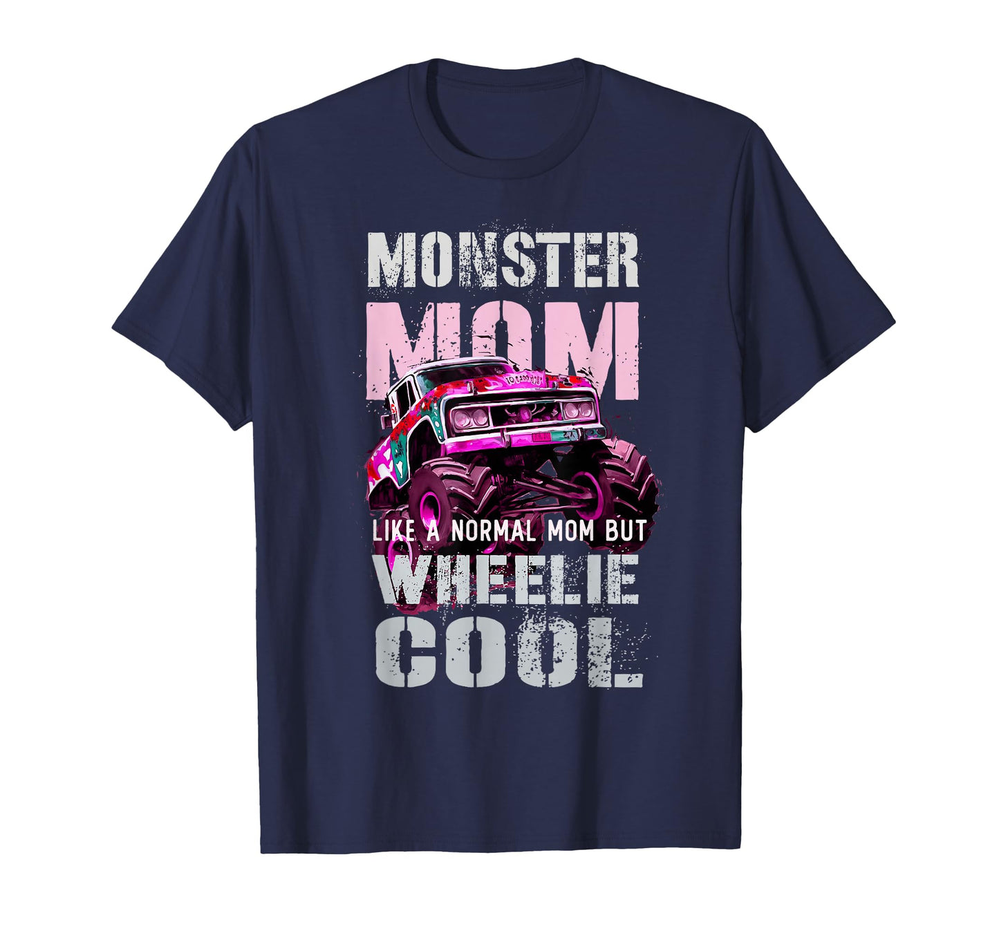 Vintage MONSTER MOM Like Normal Regular Mama of Birthday Boy T-Shirt