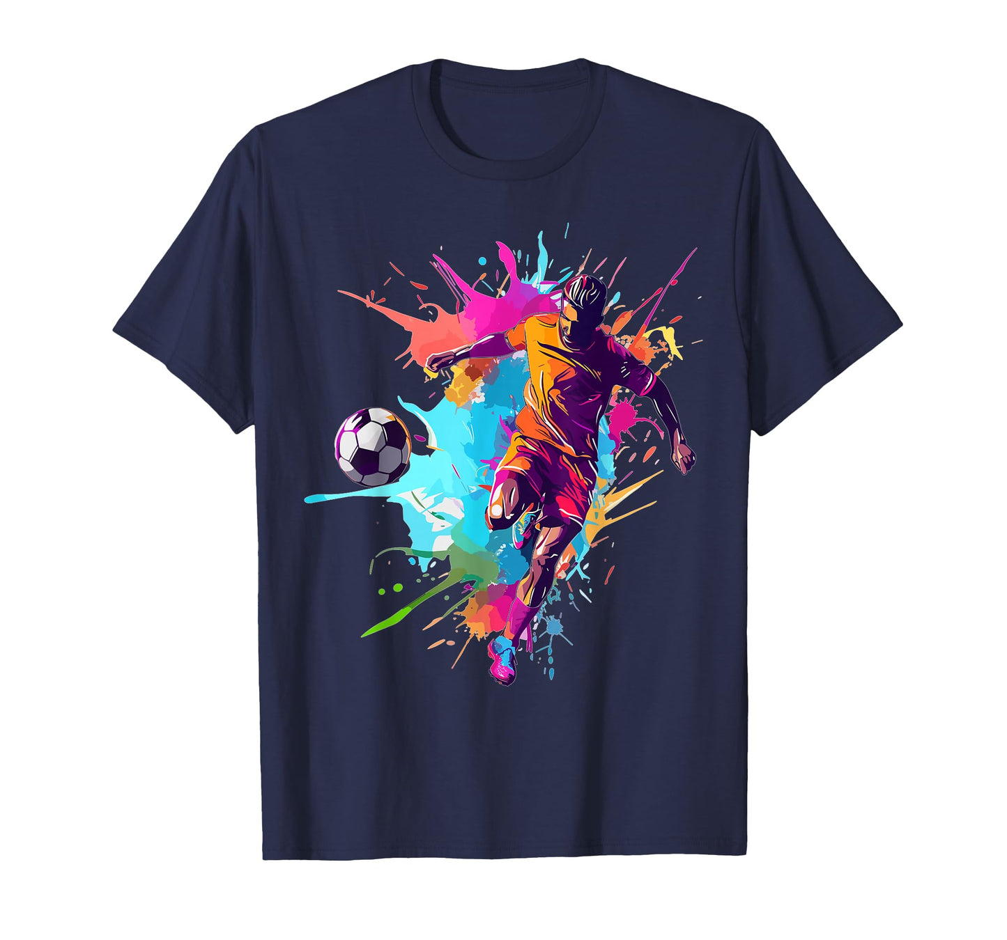 Soccer player Paint splash T-Shirt