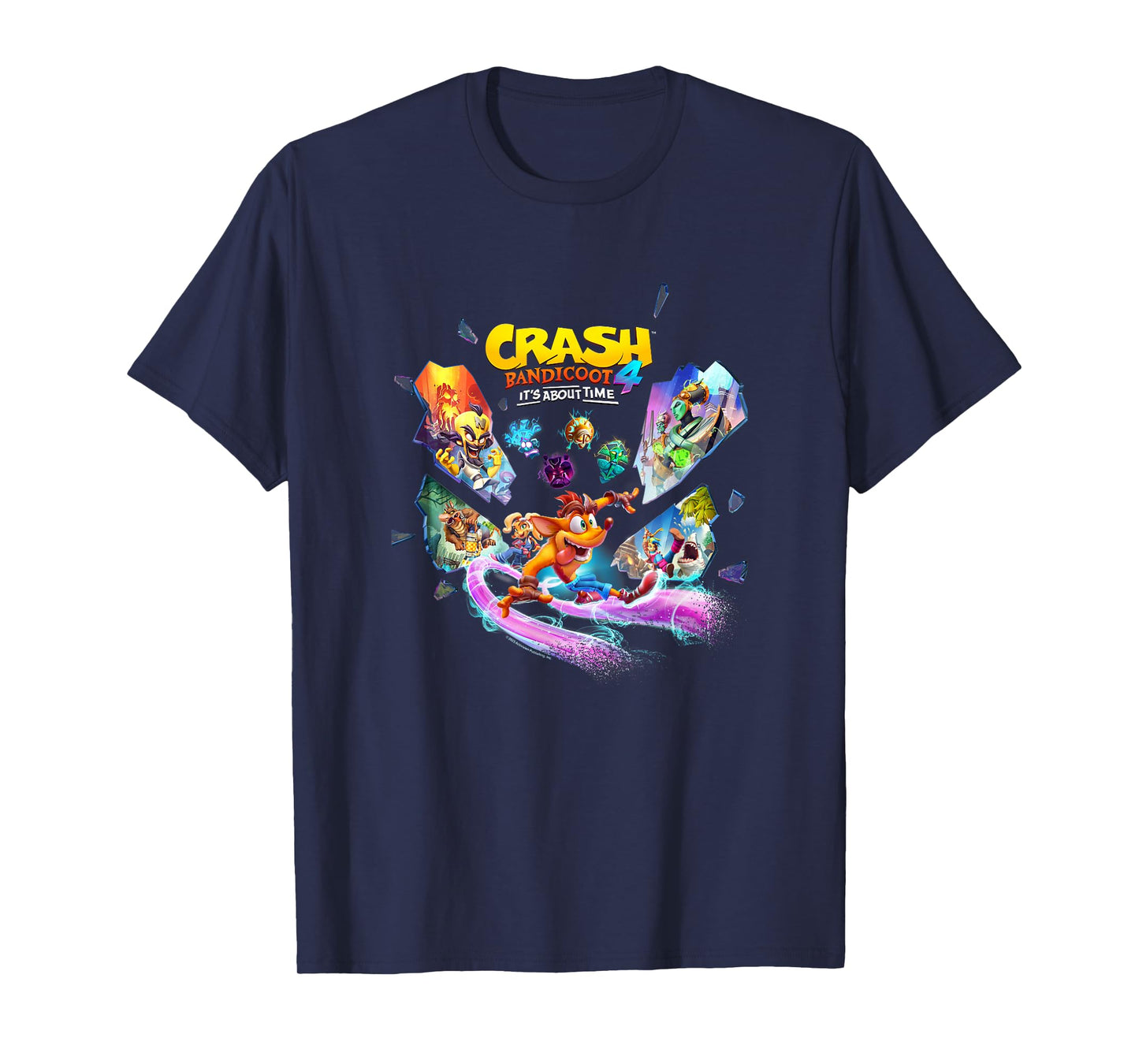 Crash Bandicoot 4: It's About Time Island Shards Game Poster T-Shirt