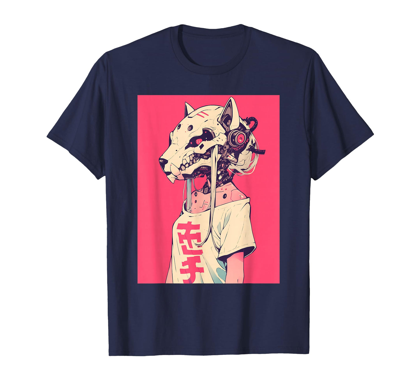 Anime Manga Cyberpunk Aesthetic Techwear Harajuku Cat Girl T-Shirt