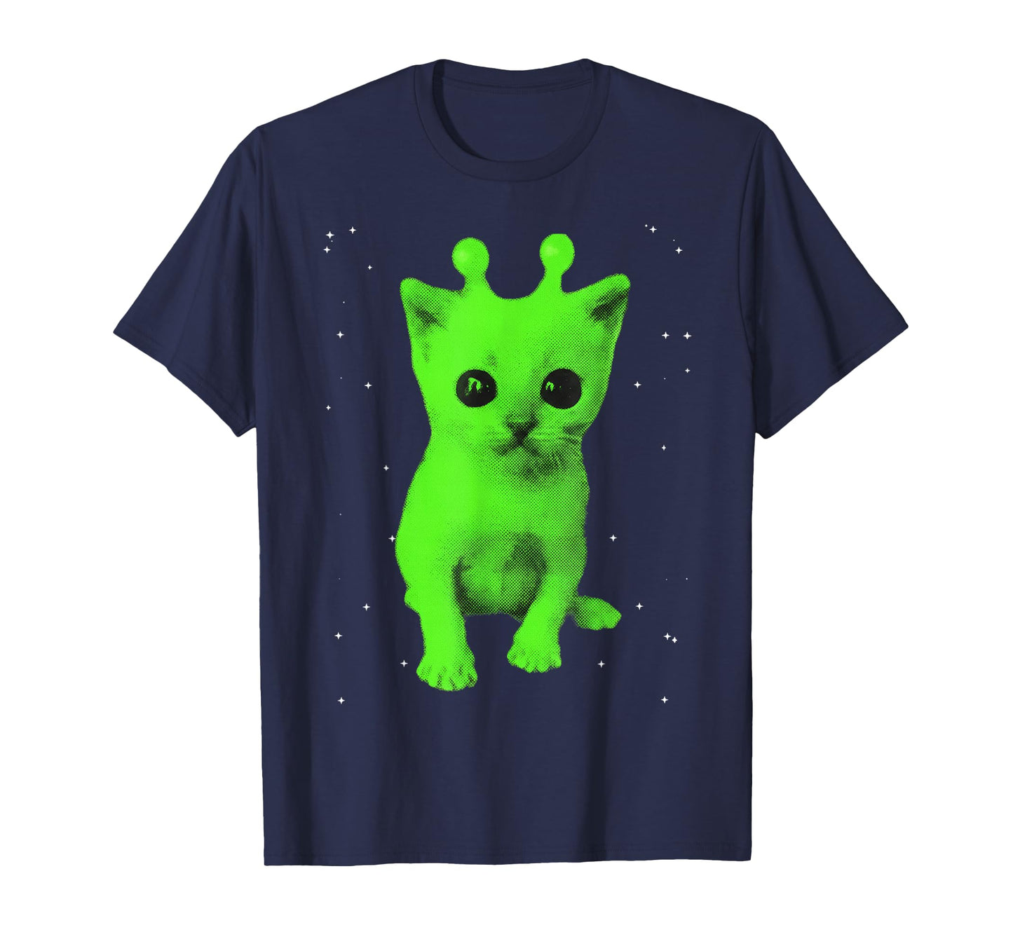 Y2k Alien UFO Cat Space Vintage 90s Retro Silly Cats Lover T-Shirt