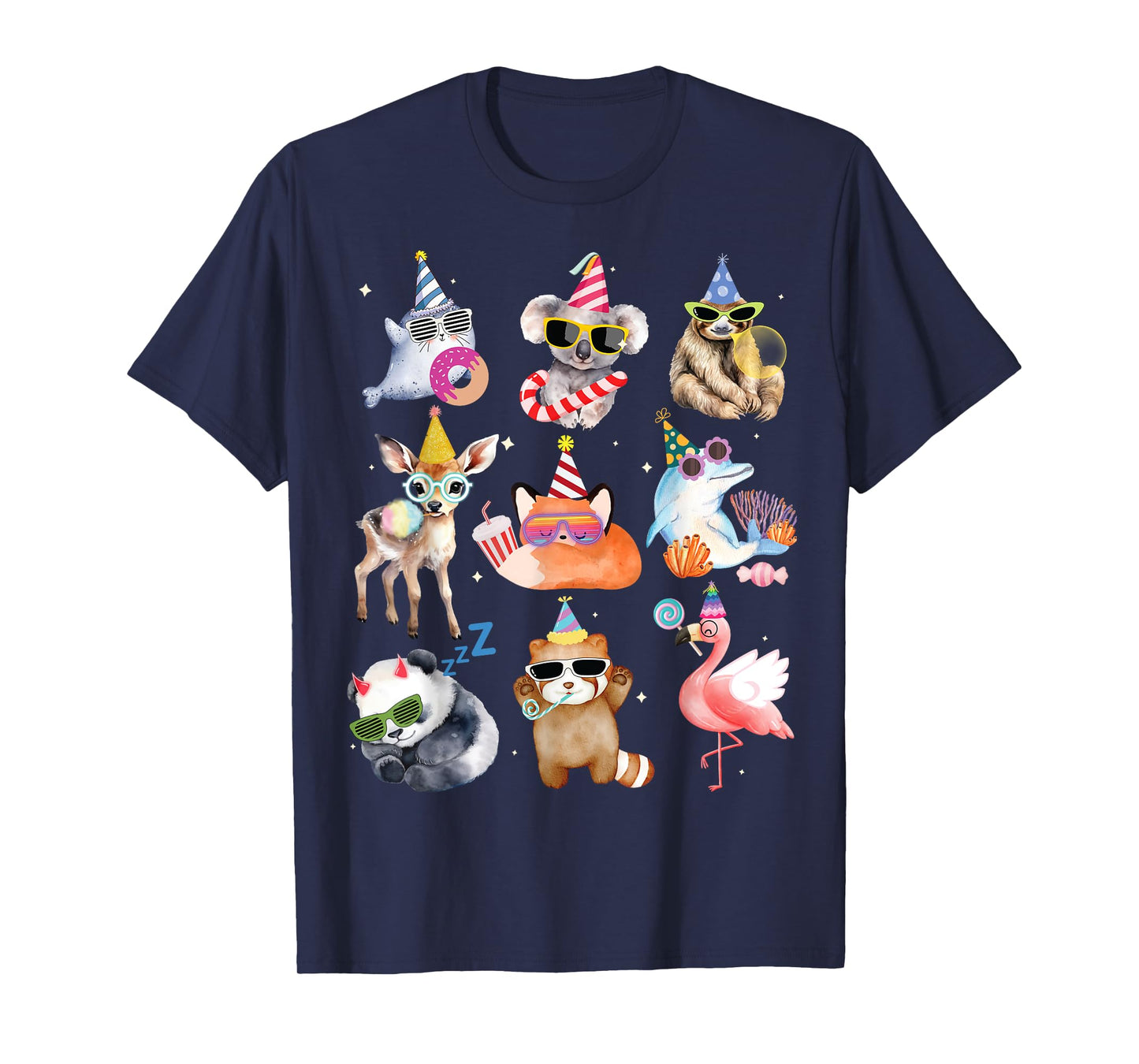 Men Women and Kids Animals Wildlife Zoo Day Birthday Parties T-Shirt