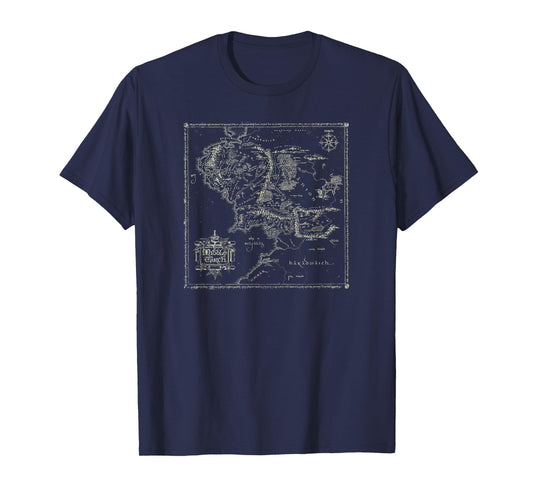 Lord of The Rings Map of Middle Earth T-Shirt