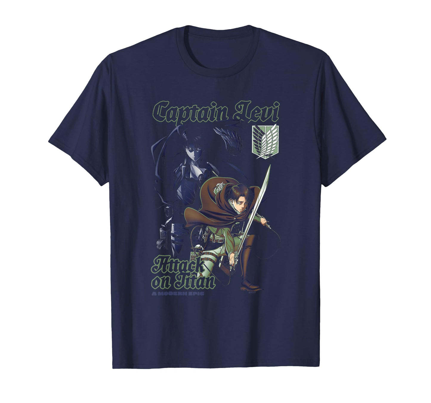 Attack on Titan A Modern Epic Captain Levi Collage Anime T-Shirt