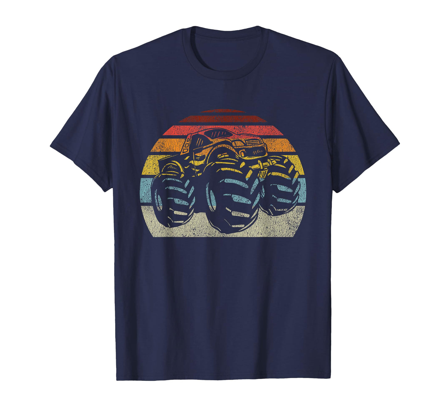 Monster Truck Vintage Retro Style Gift Men Women Boys Girls T-Shirt