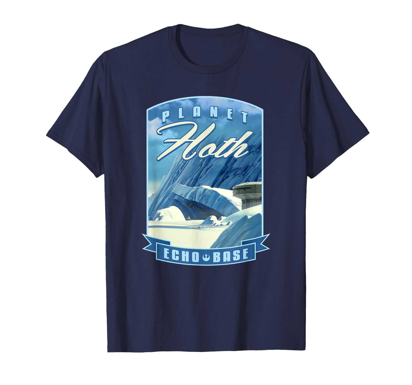 Star Wars Planet Hoth Echo Base Landscape T-Shirt