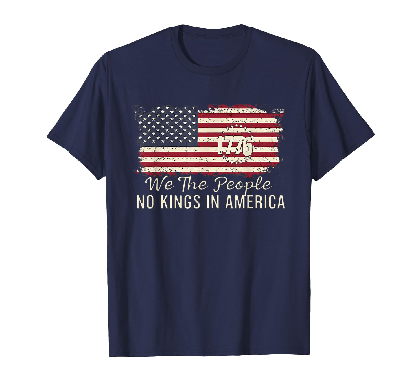 Let's go Taco No Kings In America Since 1776 American Flag T-Shirt