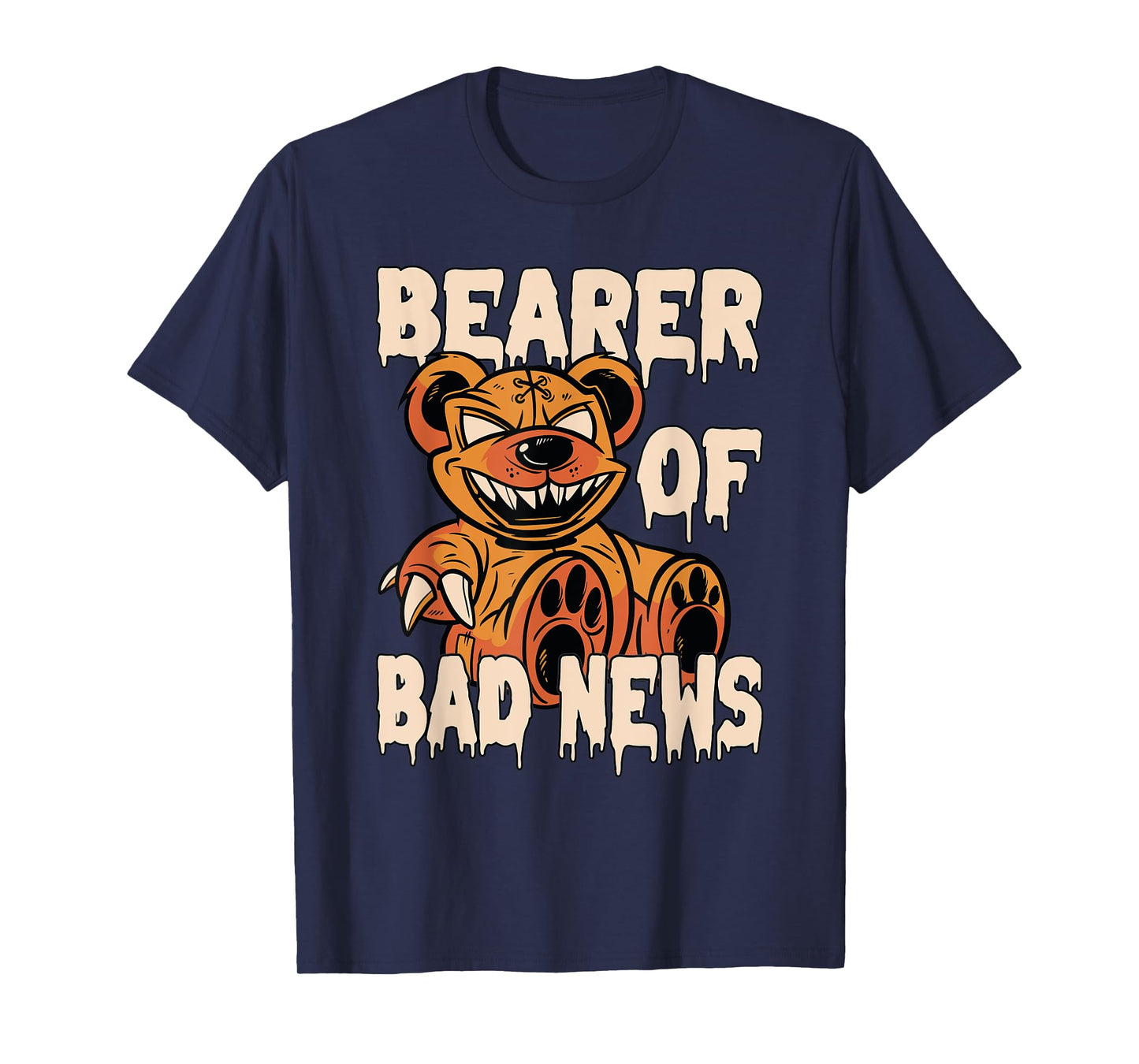 Bearer of Bad News Horror Teddy Bear T-Shirt