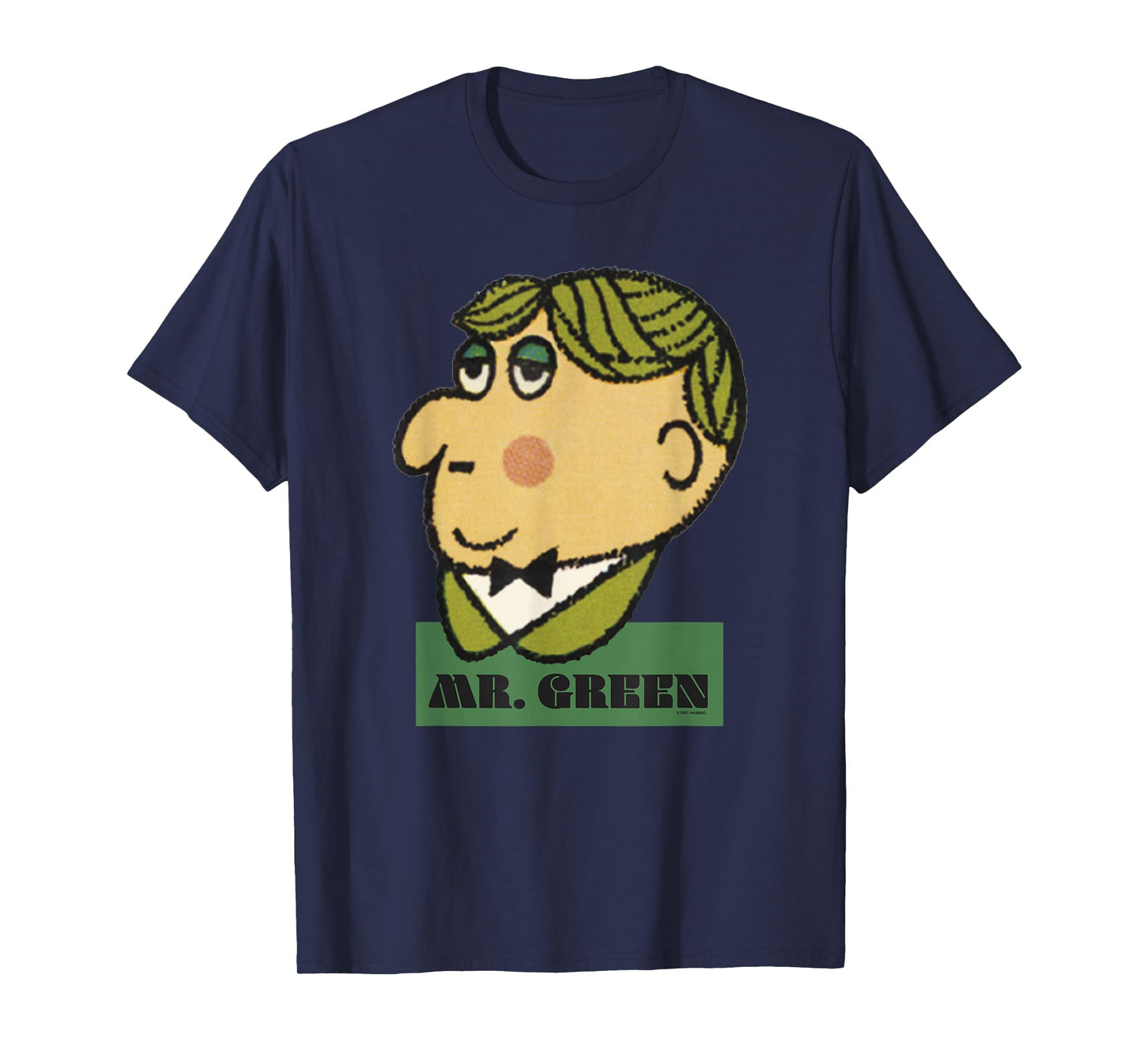 Clue Halloween Mr. Green Big Face T-Shirt
