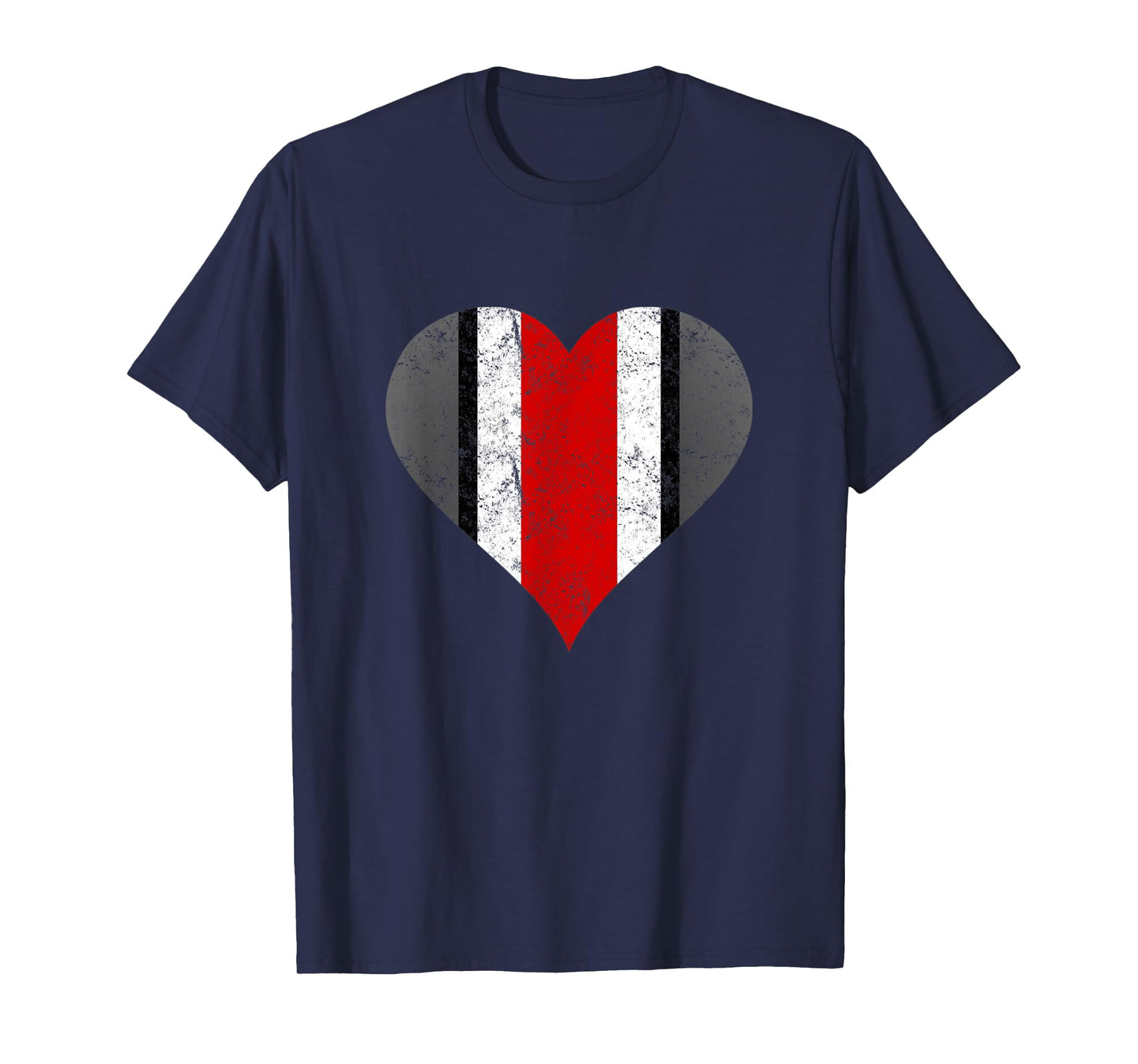 State of Ohio Pride Striped Distressed Graphic Design T-Shirt