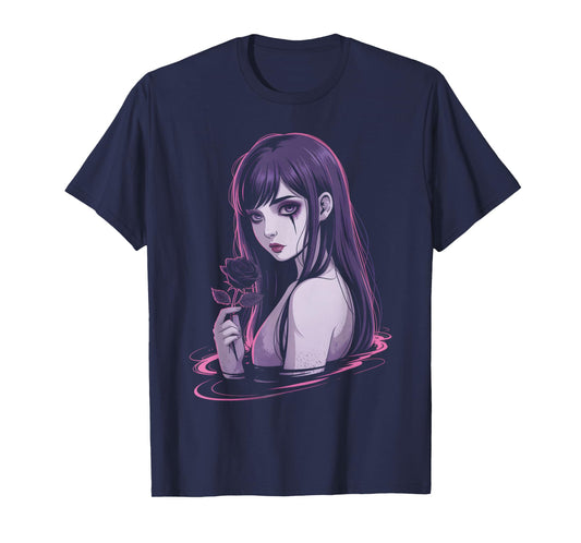Horror Anime Manga Japanese Creepy Kawaii Goth Grunge Waifu T-Shirt