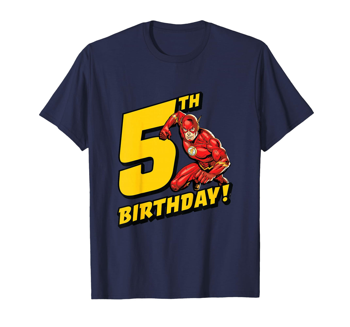 Kids The Flash 5th Birthday T-Shirt