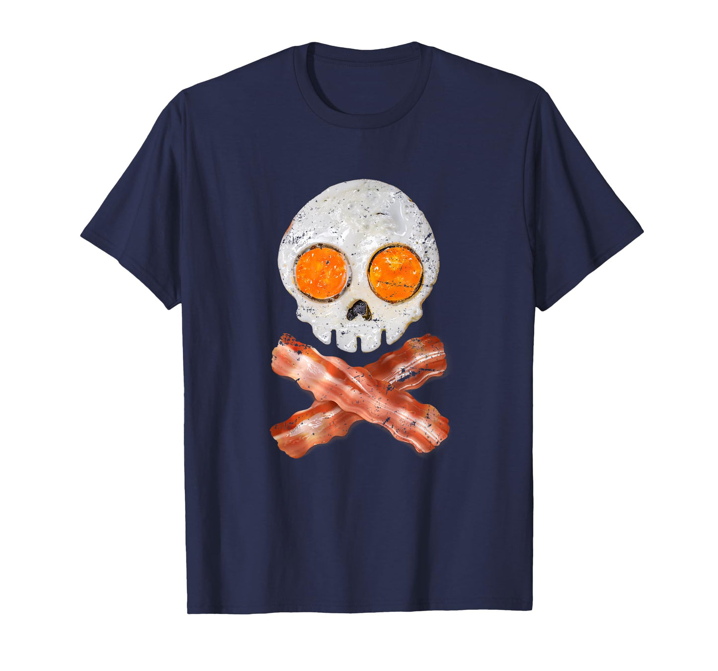 Bacon Egg Breakfast Ghoul Skull Gift Halloween T-Shirt