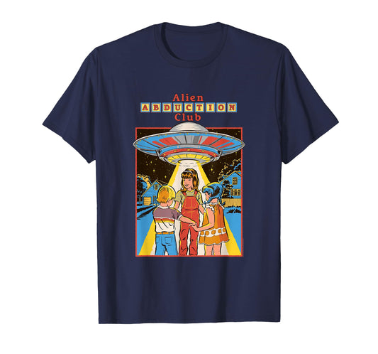 Steven Rhodes Alien Abduction Club UFO Retro Dark Humor T-Shirt