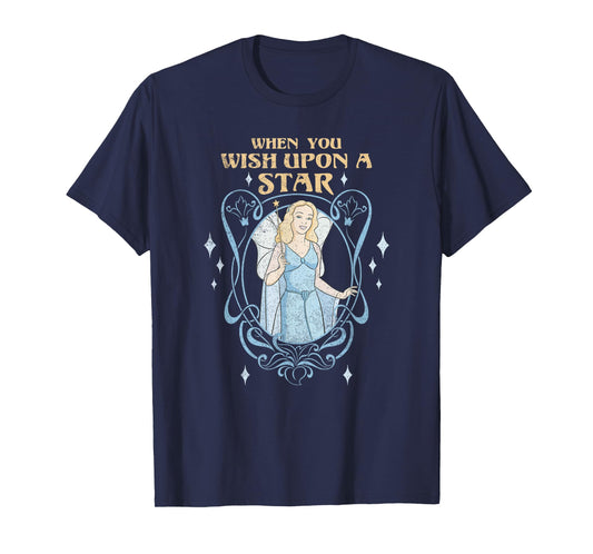 Disney Pinocchio Blue Fairy Wish Upon a Star T-Shirt