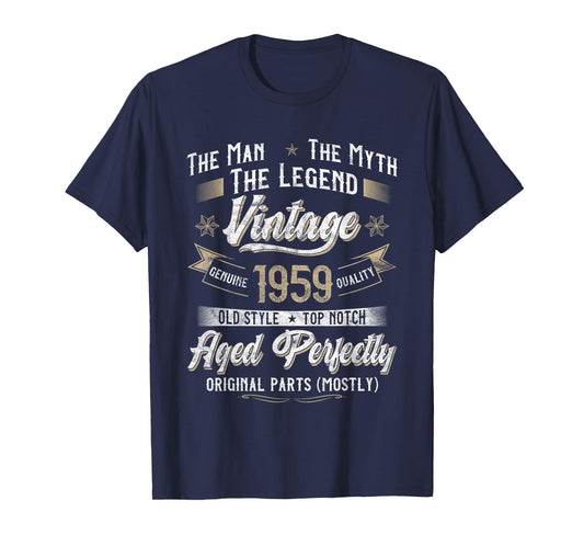 66th Birthday Gift Vintage 1959 Men Funny 66 Years Old 1959 T-Shirt