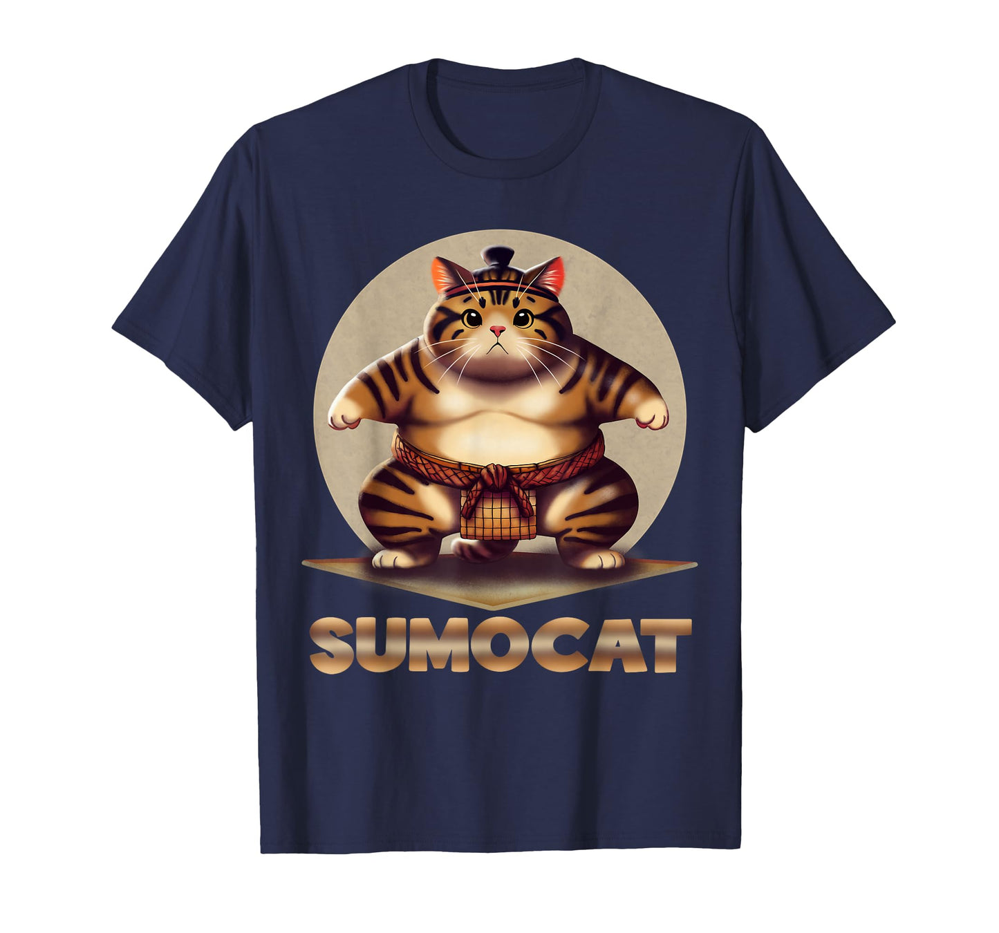 Funny Sumo Cat: Japanese Art T-Shirt